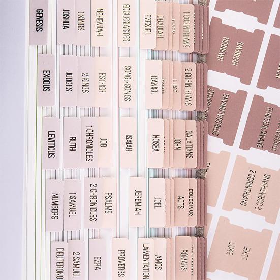 5 листов вкладки «Библия» с большим буквенным принтом, ПВХ, самоклеящаяся Библейская липкая этикетка с указателем, маркер для страниц книги, наклейка для изучения Библии, принадлежности для дневников