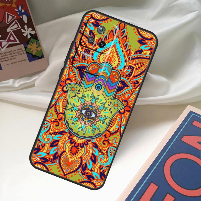 Hamsa Hand of Fatima Case For Xiaomi 14 13 Ultra 12 Lite 11T 12T 13T Pro POCO M6 X3 X5 X6 Pro F3 F5 M5s Cover