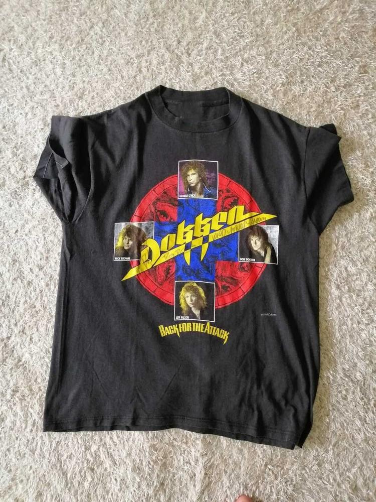 New Popular Dokken Black For The Attack Album Men All Size Tee TH358 Unisex T-Shirt