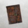 Leather Journal Diary with Vintage Lock Personal Organizer,Diary for Men & Women Owl Diary-Brown Color