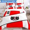 3PCS Austria Football Emblem Bedding Set 2D Printing (Includes 1 Duvet Cover + 2 Pillowcases Coreless), Bedroom decor,Fan gift