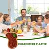Cheese Board Wooden Charcuterie Board Animal-shaped Appetizers Serving Tray for Cheese Snacks Fruits
