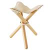Romo Tanned Leather Cowhide Tripod Folding Chair Sansa Chair Made In Japan Camping Chair Hunting Chair Outdoor Hunting Chair Compact Portable Hunting