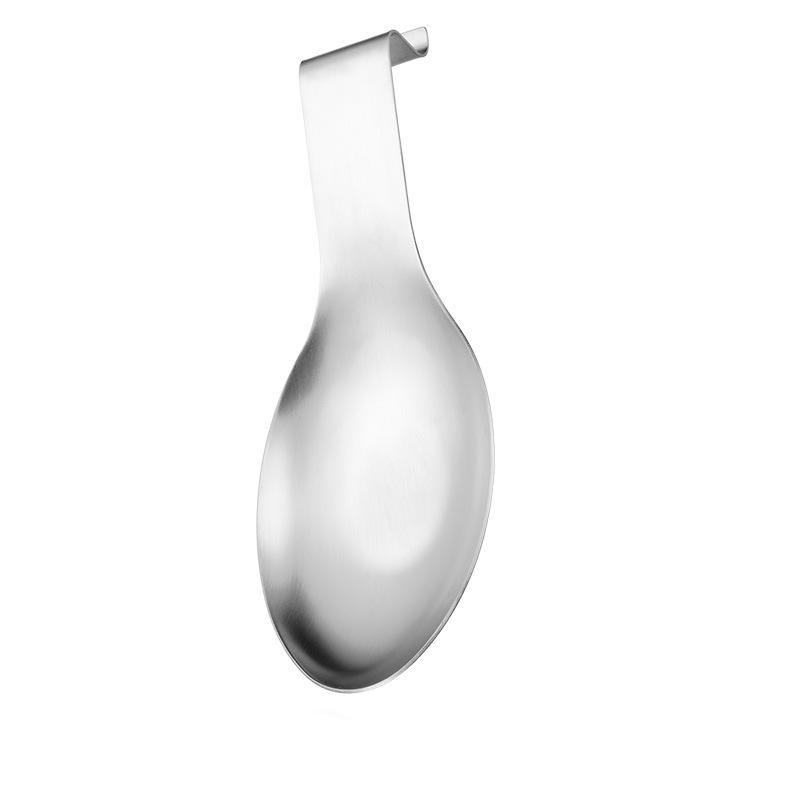 Fish Shape Stainless Steel Spoon Rest Thickened Cooking Spoon Buffet Clip Turner Tray Hotel Restaurant Kitchen Utensil Holder&