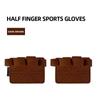1 Pair Leather Weight Lifting Training Gloves Palm Protection Fitness Gymnastics Grip Pull Up Weightlifting Workout Protector