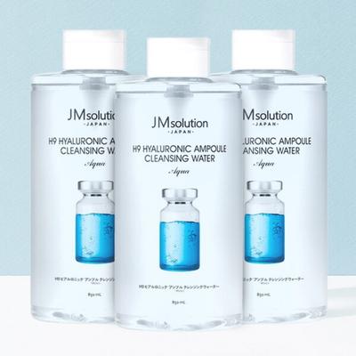 [JM Solution] Гиалуроновая ампульная мицеллярная вода H9 Aqua 850 мл x 3 шт.