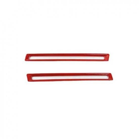 For Ford Mustang 2015- Gloss Red Interior Door Handle Cover Decoration 2PCS