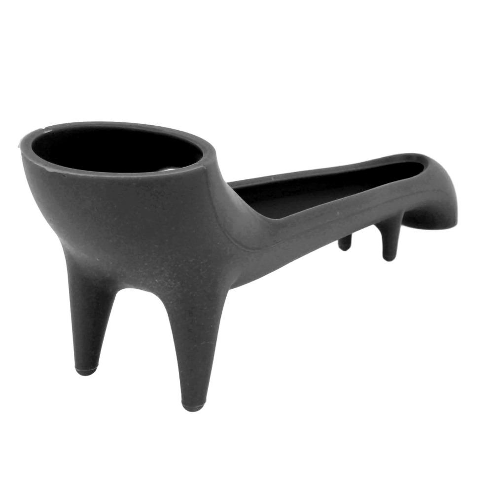 Food Grade Silicone Long Water Funnel Gray Color Coffee Machine Funnel Water Tank Access