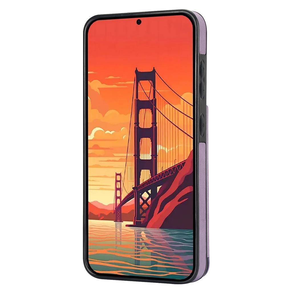 Чехол для мобильного телефона Samsung Galaxy S24+ из ПУ кожи с тиснением в виде цветка мандалы, с отделениями для карт