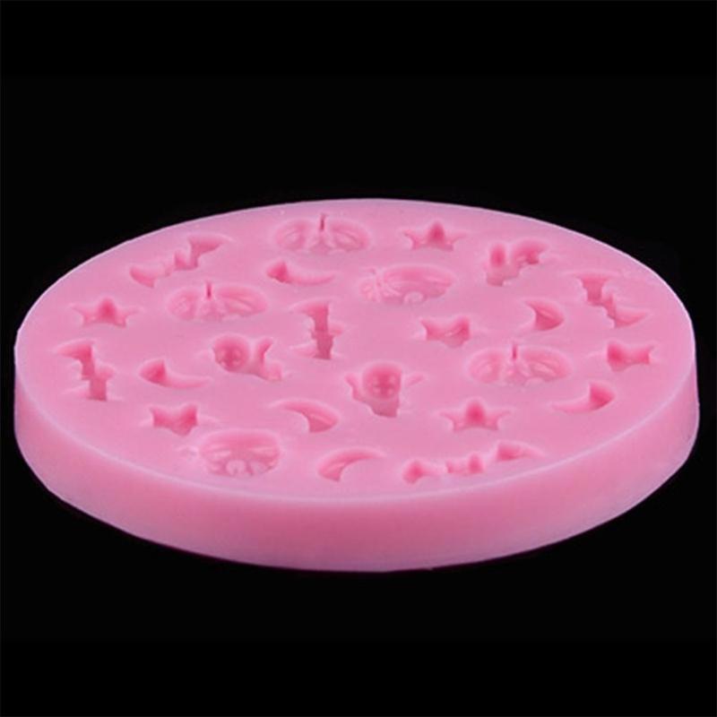 Halloween Pumpkin Ghost Bat Chocolate Cake Silicone Kitchen C1L5 Mold Mold I8G1