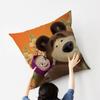 MMasha And BBears Personalized picture text home decorative pillows Household Gifts 45x45cm