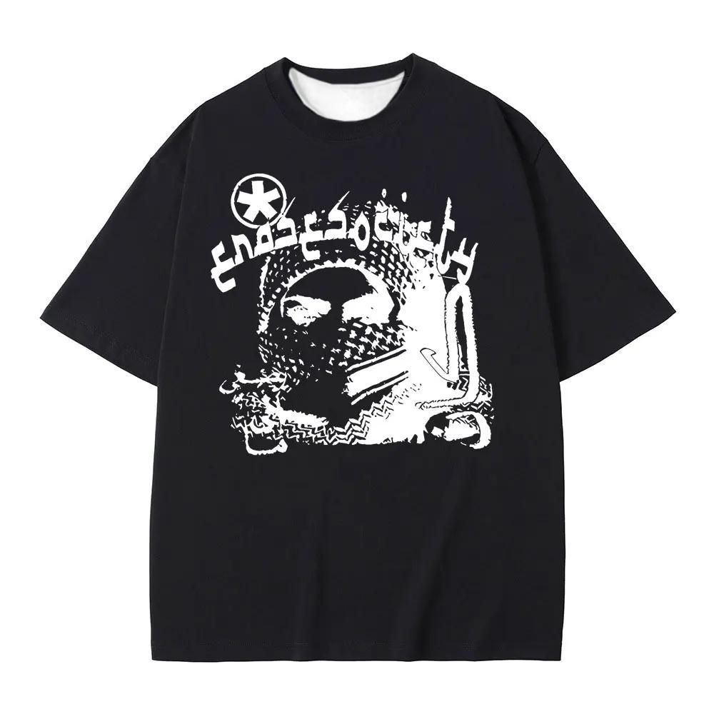Y2K T-shirt Grunge Goth Harajuku Graphic Print O-Neck Tee Hip Hop Streetwear Loose Short Sleeve T-shirt Punk Vintage Top
