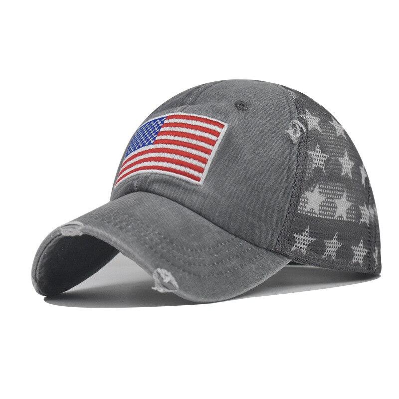 Northwood Men's Mesh Baseball Cap for Women USA Flag Summer Snapback Hat Outdoor Hip Hop Trucker Cap
