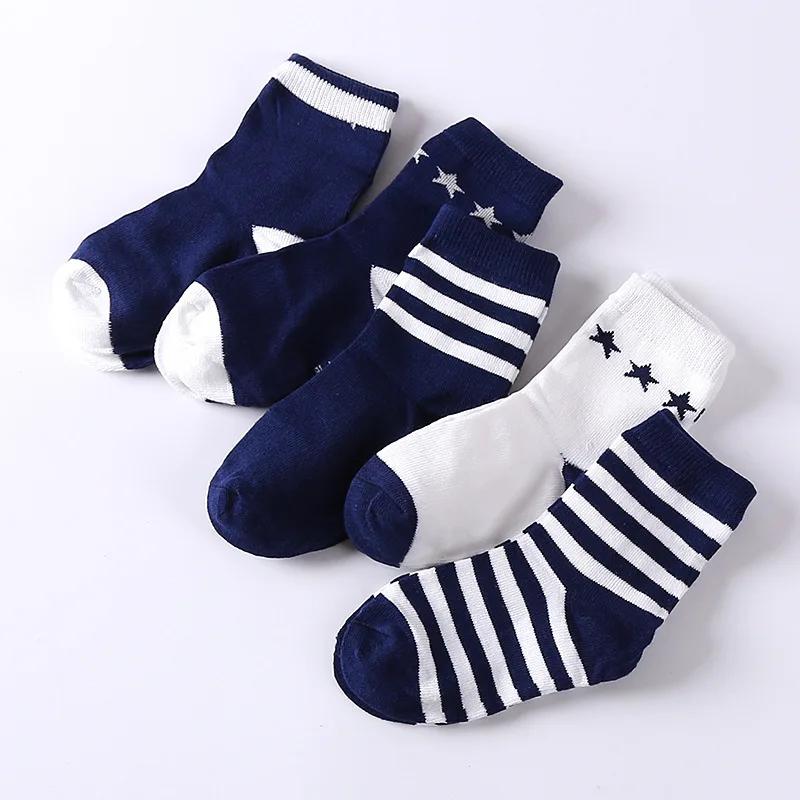 5 пар детских неувядаемых мягких детских носков из чистого хлопка с животным дизайном для девочек от 0 до 12 лет