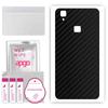apgo Protective Skin Sticker for the Back Compatible with Vivo V3, Wrap Film, Foil, Vinyl - Pattern Carbon Black