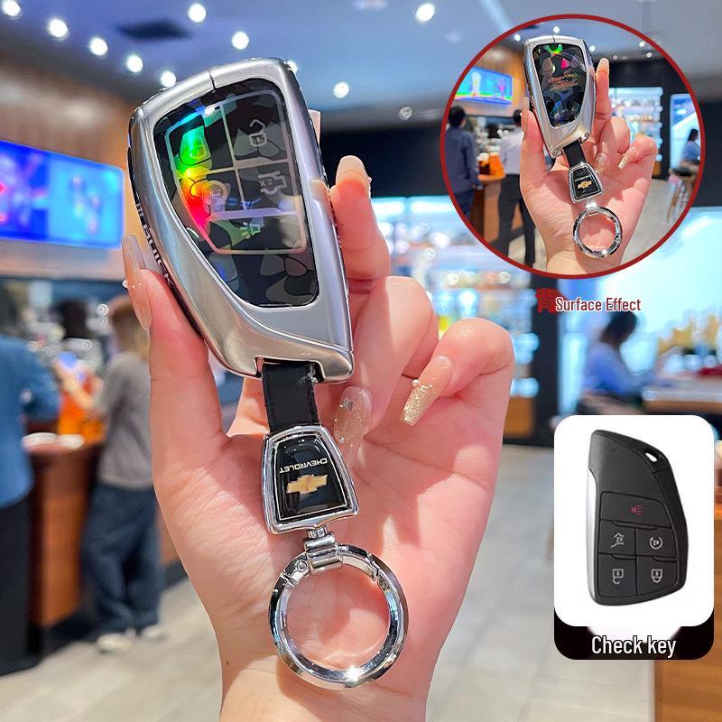 Премиальный чехол для ключа Chevrolet Equinox 2025 с металлической пряжкой - Аксессуары с полным покрытием