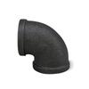 Новые черные фитинги для труб ковкий чугун 1/2'' 3/4'' 1'' Резьбовой угольник для соединения труб Сантехнический фитинг для труб