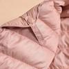 Autumn Winter Now Padding Parkas Women Light Thin Thermal Wearing Inside Korean Slim Fashion Ingle-breasted Solid Color Coat