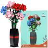 Building Blocks Flowers Bouquet of Flowers Roses in a Vase 768 Pieces