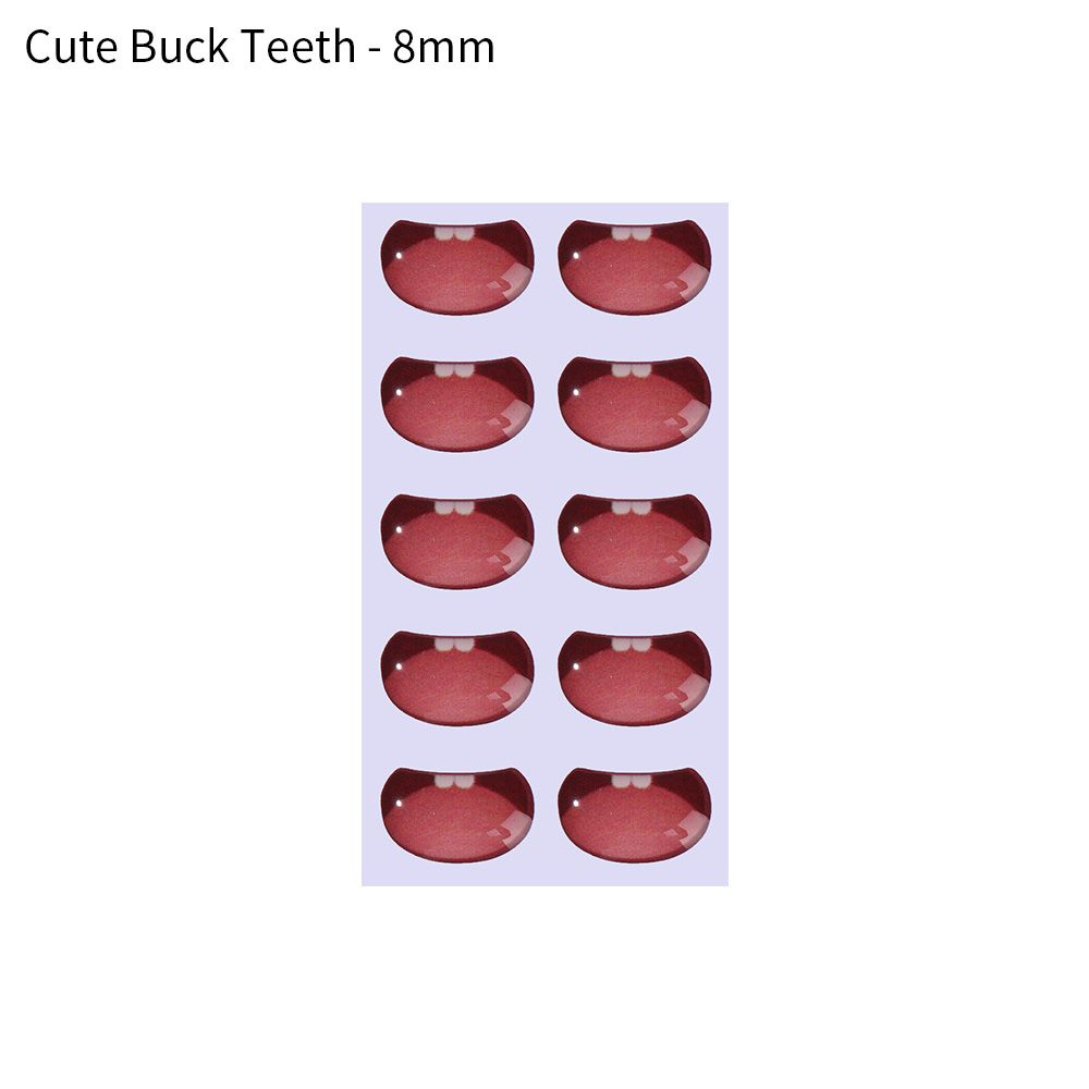 Glass crystal cute Anime Figurine Doll Cartoon Mouth Stickers MouthChips Paper Face Organ Paster