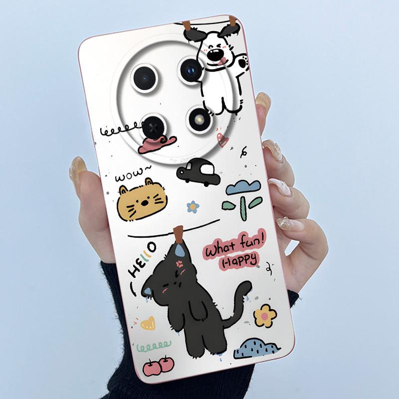 Чехол для Huawei Nova 12i / Nova 13i Милые Девочки Кошки Мягкий Силикон Ударопрочный Задний Чехол для Huawei Nova12i 12 i 13 i Кейс