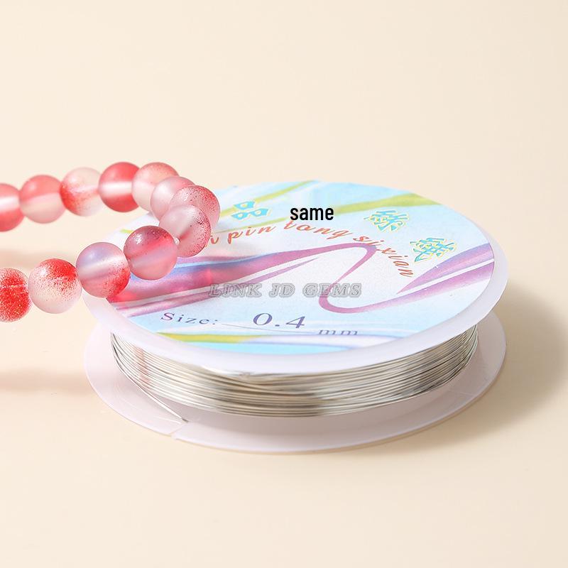 Jingde Jewelry Медная проволока с устойчивым к изменению цвета покрытием для DIY бисероплетения и придания формы, золотая и серебряная
