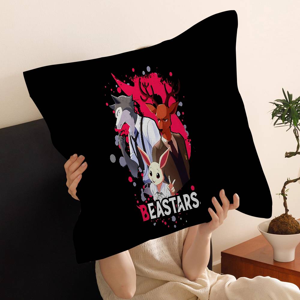 Anime B-Beastars Cushion Cover Car Throw Pillow Case For Sofa Car Christmas Gift 40X40Cm 45X45Cm