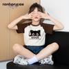 Детская мультяшная футболка с коротким рукавом реглан Tangshi