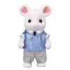Sylvanian Families Doll Mouse ST Mark Certified Toy Dollhouse for Ages 3 and Sylvanian Epoch "Marshmallow Dad" Ne-103 Up, Families,