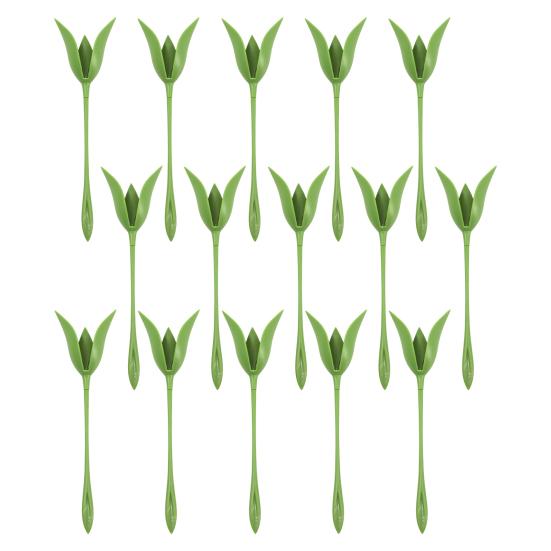 4/5/6/7/10/15/20/30 шт. Держатель для салфеток Роза Зеленый Стебель Цветок Держатель для салфеток на ужин Свадебная Вечеринка Отель Ресторан Декор Обеденного Стола