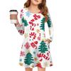 Christmas Day Girls' Long Sleeve Dress - Color Pocket Dress