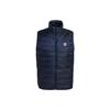Adidas Originals Padded Puffer Solid Color Striped Logo Zip Stand Collar Vest Men Vests Blue HL9216
