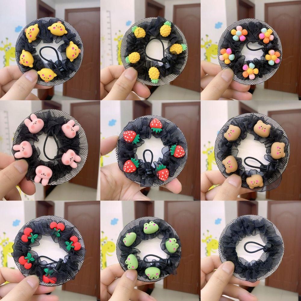 Модный головной убор балетная сетка для волос регулируемый пучок для волос для девочек эластичная сетка для волос для детей