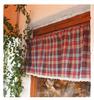 Buffalo Check Plaid Window Valances Red and Black Farmhouse Design Window Treatment Decor Curtains Rod Pocket Valances for Kitch