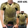 XXS-6XL плюс размер 3D печатная броня футболка для мужчин косплей узор футболки повседневные ретро круглый вырез короткий рукав футболки свободные топы