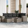 VidaXL Garden Lounge Set with Cushions 7 Pcs, Patio Sofas, Patio Furniture Set, Outdoor Furniture, Grey 3255209