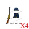 MOC Military Soldier Building Blocks US Infantry West Cowboy Soviet Army Police Game Character Arthur Morgan Gun Bricks Toy Gift