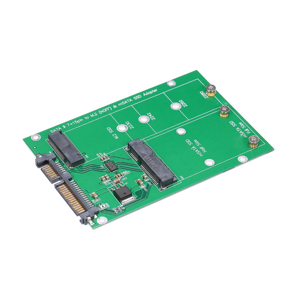 M.2 NGFF To SATA Adapter Card MSATA SSD To SATA III Converter Support 2230 2242 2260 2280