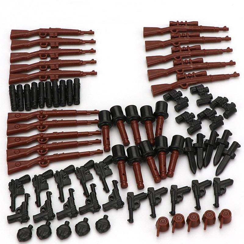 Военные солдаты, оружие, пистолет, фигурки, детали, блоки, сборка, модель, строительные наборы, образовательные игрушки