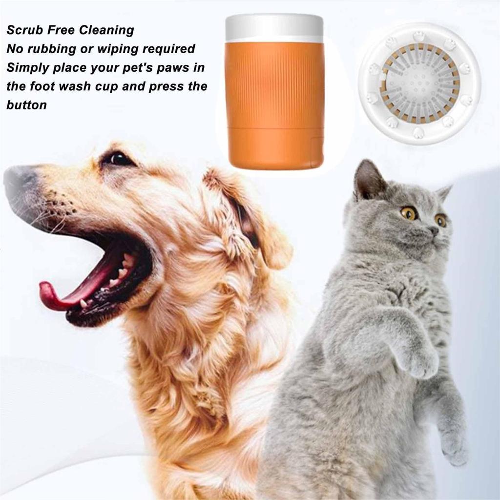 Dog Foot Cleaner, Portable Pet Foot Washing Cup For Dogs, Cats And Soft Coated Pet