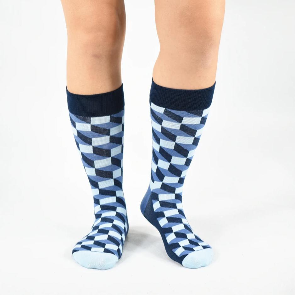 5 пар оригинальных мужских хлопковых носков, красочный узор, забавные модные счастливые носки до середины голени, мужские носки из хлопка от бренда Tide