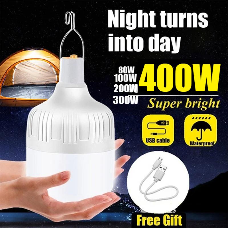 400 Вт портативный фонарь для палатки на батарейках фонарь для барбекю кемпинговый фонарь уличный USB светодиодный аварийный свет для патио веранды сада