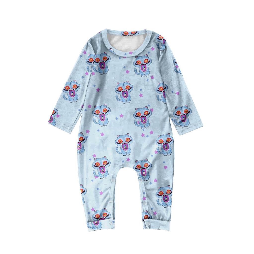 Мультяшный принт с буквами, семейный комплект с длинным рукавом, костюм родитель-ребенок, домашний костюм, осень