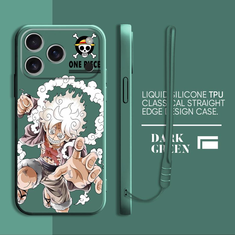 Мультяшный Чехол для Телефона Милый One Piece для Apple iPhone 17 Pro Max 11 7 8 XS XR 12 Plus 16 Air 15 13 Mini