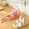 Multifunctional Kitchen Pot Lid Rack Spatula Rack Plastic Cutting Board Multi-purpose Rack Countertop Shovel Spoon Storage Kitchen Supplies