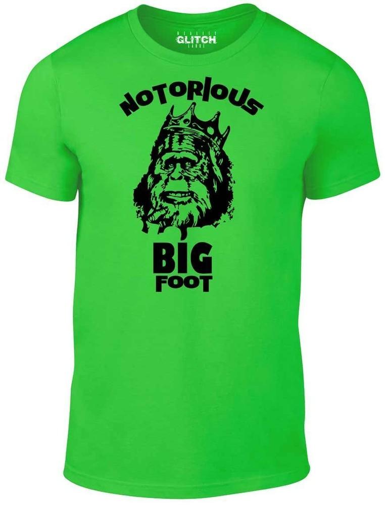 Футболка Notorious BIG Foot - Смешная футболка йети ретро монстр хип-хоп рэп музыка