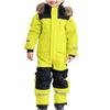 Black Yellow Blue Purple Children Snowsuits Jumpsuit Ski Boys Girls Winter Warm Outdoor Overalls Windproof Kids Skiing Snowboarding Suit