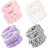 Wrist Washband Microfiber Wrist Wash Towel Band Wristband Scrunchies for Wash Face Absorbent Wrist Sweatband for Women Headband