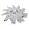 A03K-Chrome Alternator Fan And Pulley Kit For Chevy Small Block 327 350 383 400 1957 1985 Generator Pulley+Impeller
