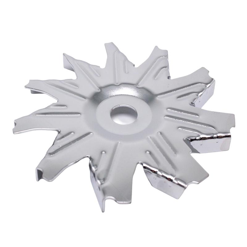 A03K-Chrome Alternator Fan And Pulley Kit For Chevy Small Block 327 350 383 400 1957 1985 Generator Pulley+Impeller